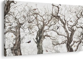 Kép - Erdei minta, rajz (90x60 cm)