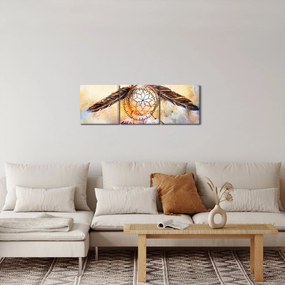 Kép - Álomfogó tollas (órával) (90x30 cm)