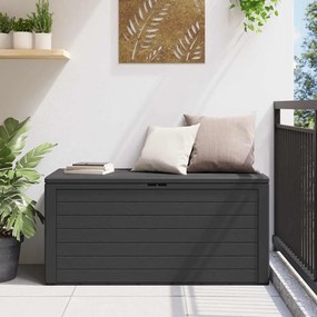 vidaXL antracitszürke kerti tárolóláda 116 x 44 x 55 cm