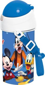 Disney Mickey Blue műanyag szívószálas kulacs akasztóval 500 ml