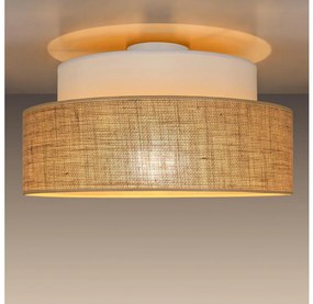 Mennyezeti lámpa BOHO 1xE27/60W/230V átm. 40 cm fehér/bézs