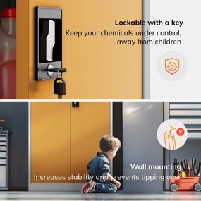 MARIA VEGYSZERSZEKRÉNY, 900 x 1850 x 400 mm, szürkéssárga