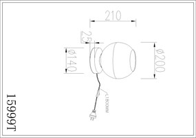 Globo 15999T - RAGUSA asztali lámpa 1xE27/60W/230V