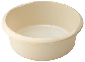 Kérmszínű kerek műanyag lavór, ø 34 cm - Addis