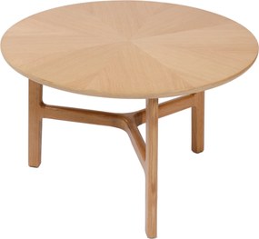 MAZZONI EXPORT BELLUNO Natúr Kőris - FA DOHÁNYZÓASZTAL Ø65 cm KEREK MODERN CLASSIC