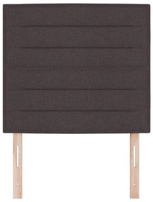 LED Főtámla Vonal Design Sötétbarna 90 cm Szövet