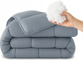 Szürke paplan 160x200 antiallergén egész éves lengyel prémium