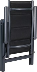 Deuba 2 darabos Premium alumínium fotel szett - antracit