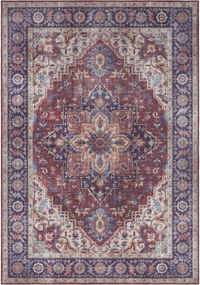 Keleti szőnyeg nappaliba 120x170cm,bordó lapos szövésű, kézzel varrott