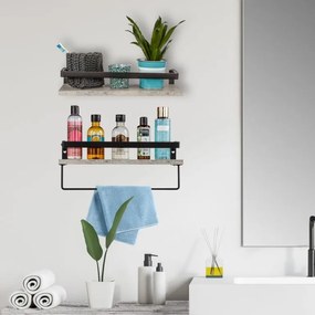 STILISTA Fali polc Volato Duo 2 db 40 cm barna