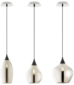 Redo 01-3190 - Csillár zsinóron TANNER 1xE14/28W/230V átm. 15 cm