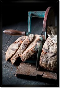 Poszterek keretben 40x60 Kenyér szeletelő liszt