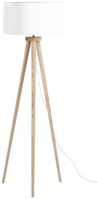 Háromlábú fehér fa állólámpa 142 cm NITRA Beliani
