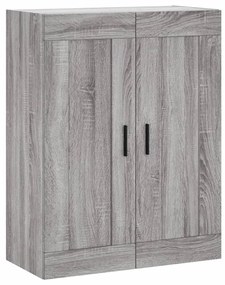 szürke sonoma szerelt fa fali szekrény 69,5 x 34 x 90 cm
