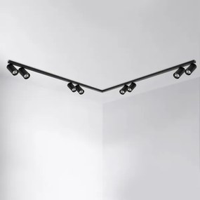 Brilagi - SELE LONG spotlámpa 8xGU10/30W/230V fekete