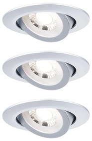 Paulmann 93389 LED Recessed Set swivelling beépíthető lámpa, kerek, króm, 3000K melegfehér, 450 lm, IP20