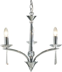 DAR LIGHTING HYP0350 HYPERION Kristály Csillár Csiszolt króm E14 IP20