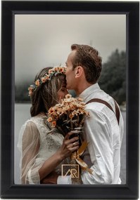 Képkeret egy képhez 13x18, fekete, klasszikus Aura, loft