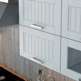 Felső szekrény, világosszürke/fehér, JULIA TYP 6