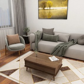 Dohányzóasztal, dió, 90 cm – TR331KVN1124