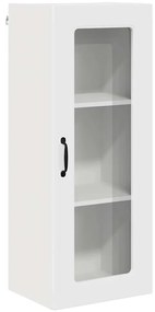 Fali konyhaszekrény Magas Fényű Fehér 40 x 31 x 100 cm Faanyag