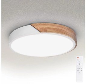 Brilagi - LED dimmelhető lámpa PILANA LED/48W/230V tölgy/fehér átm. 40 cm + távirányító