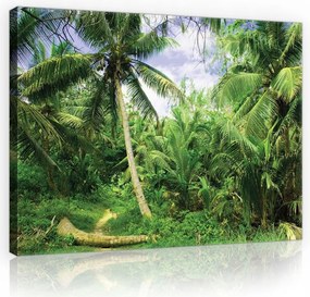 Vászonkép falikép pálmafás tengerpart kép 100x75