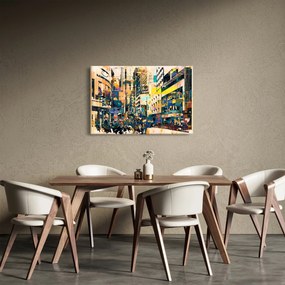 Kép - Festett absztrakció (90x60 cm)
