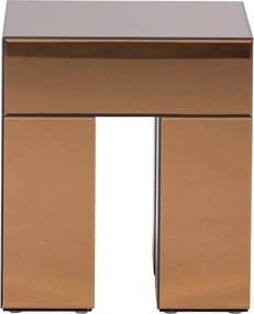 Fényes tárolóasztal 45x45 cm Mirrox – WOOOD