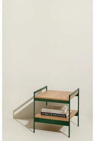 Tárolóasztal tölgyfa dekoros asztallappal 43x43 cm Jaunty – Hübsch