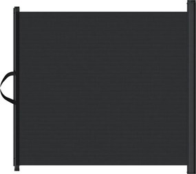 vidaXL fekete behúzható kisállatkapu 102,5 x 125 cm
