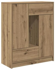 kézműves tölgy komód fiókokkal és ajtókkal 73x31x90 cm