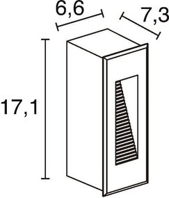 Novolux DAMBEL 543A-L0103A-04 Beépíthető lépcsőházi lámpa 1x3W/LED 59LM IP65