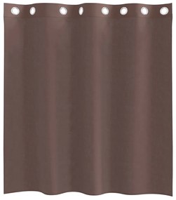 2 db barna fátyolfüggönyök rojtokkal 140x140 cm