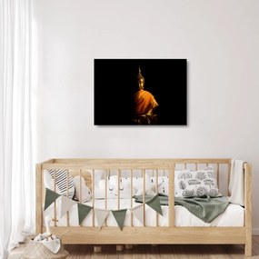 Üveg kép - Arany Buddha szobor (70x50 cm)
