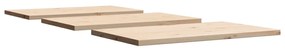 3 db tömör fenyőfa téglalap alakú asztallap 80 x 47 x 2,5 cm