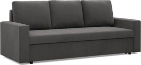 Zeus kanapéágy, szövet anyag, hab töltet, egyenes kartámasz, szürke