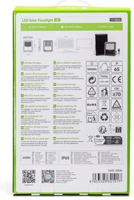 Aigostar - LED állítható fényerőjű napelemes reflektor 200W, IP65, DO