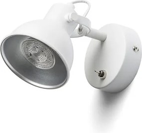 RENDL ROSITA I nástěnná bílá/stříbrnošedá 230V LED GU10 9W