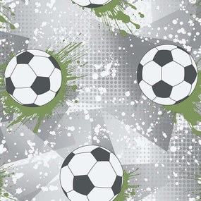 Holden Decor Adventure Awaits Football Frenzy szürke-zöld focis papír tapéta – 14092