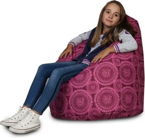 Babzsák Sako Modern poliészter TiaHome - Rózsaszín dísz
