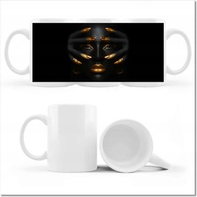 Nyomott mintás bögre Aranyos tekintet