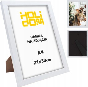 Fehér Képkeret A4 21x30 Falra szerelhető álló oklevéltartó 21x29,7