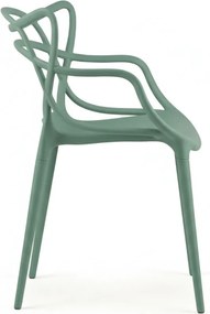 Zsályazöld műanyag szék KATO