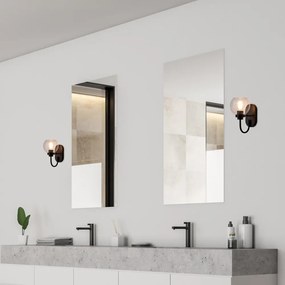 Fürdőszoba Fali Lámpa Matt Fekete TIRINA RÁBALUX 75005