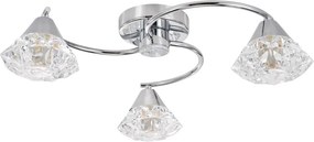 Dar Lighting glamour modern mennyezeti lámpa dilys csiszolt króm dardil5350