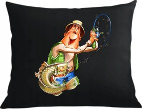 Párna párnahuzat nyomott mintás Horgász Ajándék