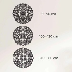 Fából készült mandala a falon virágesszencia | ESSENTIA