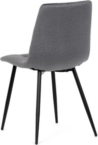 Étkezőszék, szürke, bársony szövet, DCL-X7015 GREY2