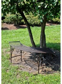 Fekete-sötétbarna fém kerti pad Fuego – Garden Pleasure